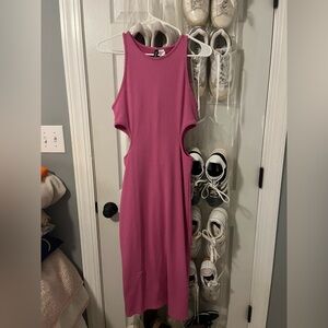H&M Pink Cutout Maxi Dress